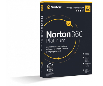 Program antywirusowy Bertoni *Norton360 PLATINUM100GB PL 1U 20Dvc 1Y 21427517